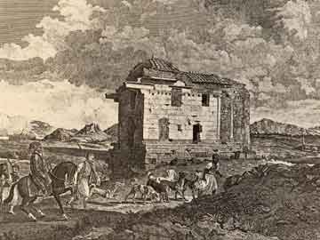  Ο Ναός της Αγροτέρας Αρτέμιδος ή του Μητρώου εν Άγραις, όπως τον πρόφτασαν οι Άγγλοι Stuart και Revett στα μέσα του 18ου αιώνα.