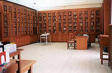 Η Βικελαία Δημοτική Βιβλιοθήκη στο Ηράκλειο (εσωτερικό). 