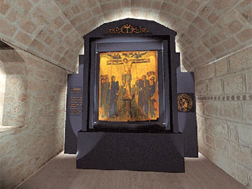 Εσταυρωμένος σε hi-tech προσκυνητάρι στη Μονεμβασιά