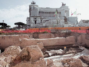 Aρχαίο ρωμαϊκό σχολείο στην Πιάτσα Βενέτσια
