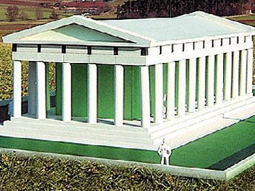 Παρθενώνας από πεντελικό μάρμαρο σε λοφίσκο της βαυαρικής επαρχίας