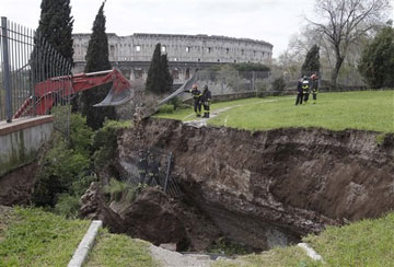 Κατέρρευσε τμήμα του Χρυσού Ανακτόρου του Νέρωνα
