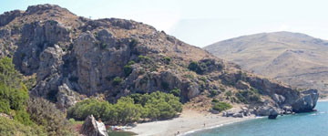 Η περιοχή Πλακιά-Πρέβελη στην Κρήτη όπου εντοπίσθηκαν ευρήματα 130.000-700.000 ετών.