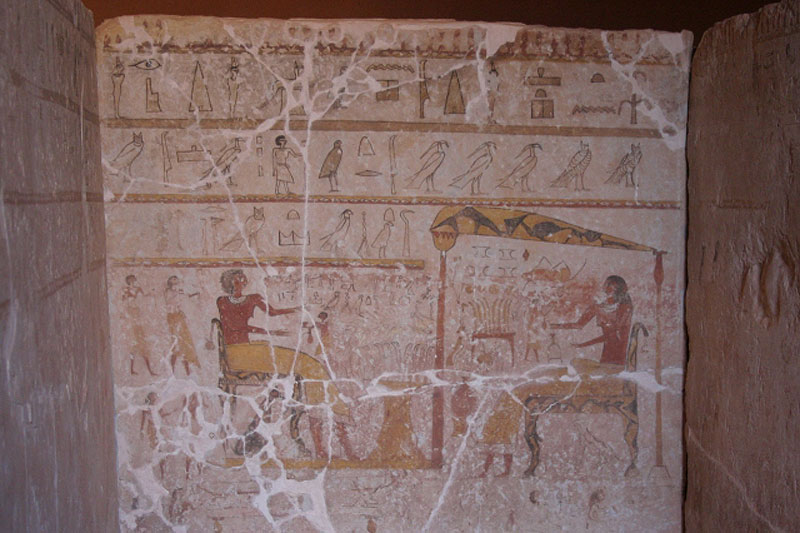 Παράσταση από τάφο τοπικού άρχοντα στην όαση Ντάχλα, 6η Δυναστεία.