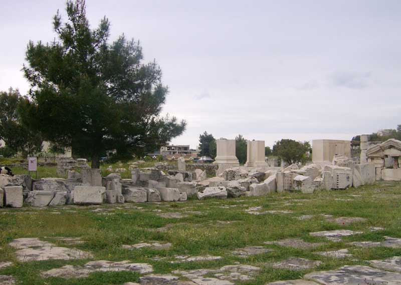 Άποψη του αρχαιολογικού χώρου της Ελευσίνας.