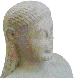 Εξαιρετικής τέχνης κεφαλή κούρου της αρχαϊκής εποχής που αποκαλύφθηκε στη νησίδα Δεσποτικό.