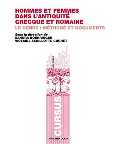 S. Boehringer, V. Sebilotte Cuchet (επιμ.), Hommes et femmes dans l’Antiquité grecque et romaine, 2011