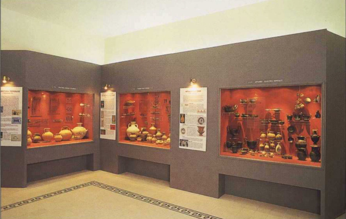 Αίθουσα του Αρχαιολογικού Μουσείου Αταλάντης.