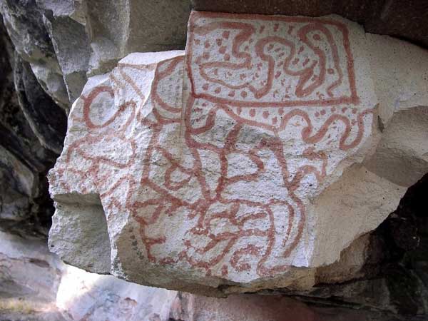 Μία από τις βραχογραφίες που ανακάλυψαν οι αρχαιολόγοι στο Μεξικό.