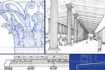 Αρχαιολογικό σχέδιο στο Κέντρο Σπουδών Κ. και Ε. Ζαχαράκη