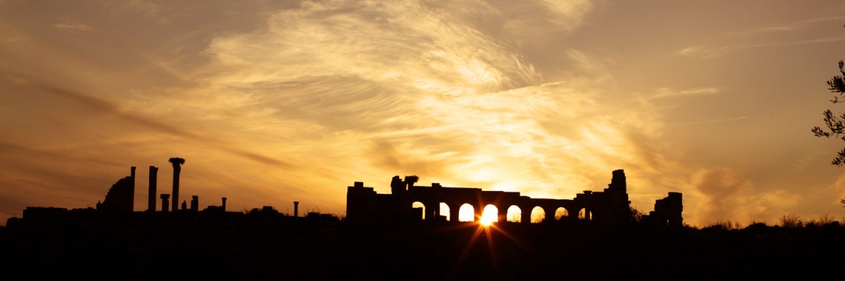 Volubilis General View Sunset
