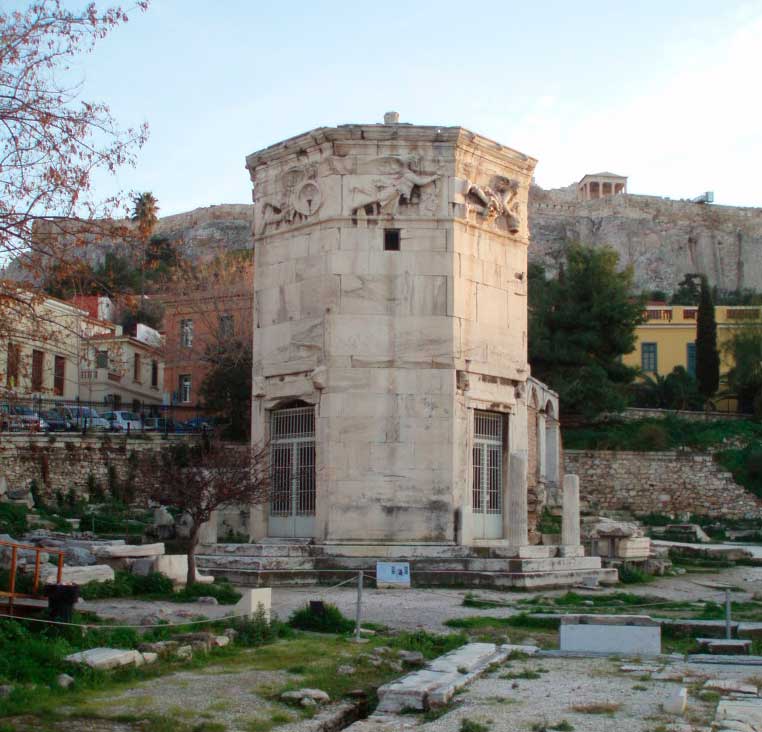 Πλοία της βόρειας Ευρώπης σε χαράγματα του Πύργου των Ανέμων