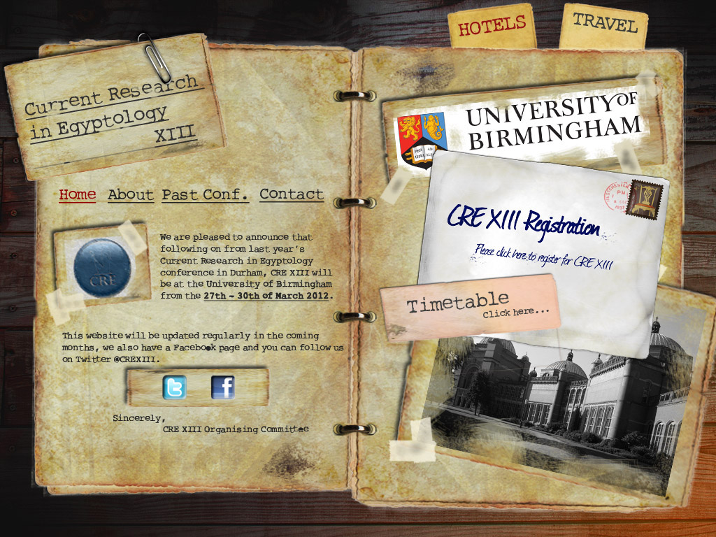 CRE XIII, Current Research in Egyptology, Μπέρμιγχαμ 2012