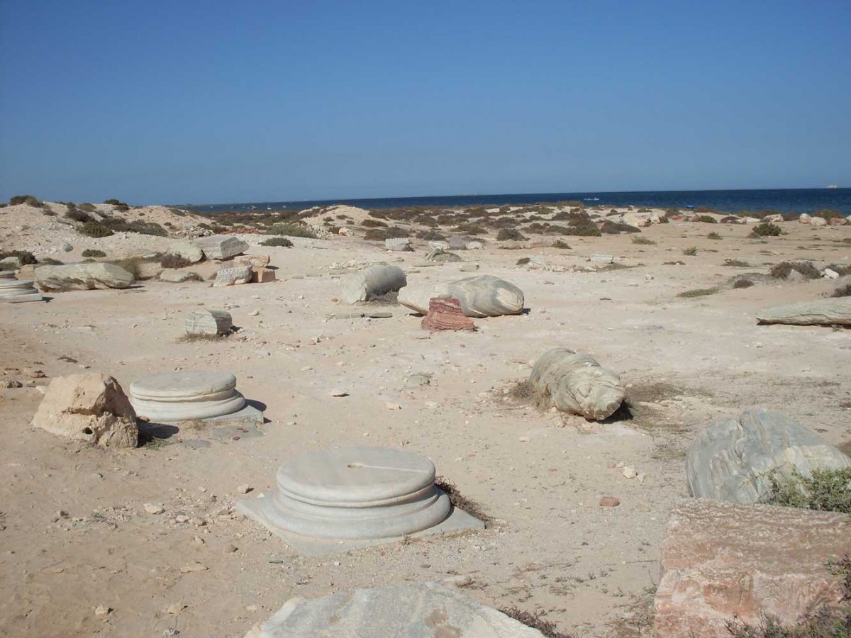Αρχαιολογική θέση στο Νησί των Λωτοφάγων. Τζέρμπα, Τυνησία.