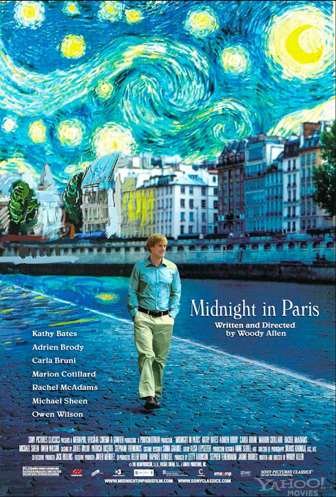 Η αφίσα της ταινίας του Γούντι Άλεν «Μεσάνυχτα στο Παρίσι».