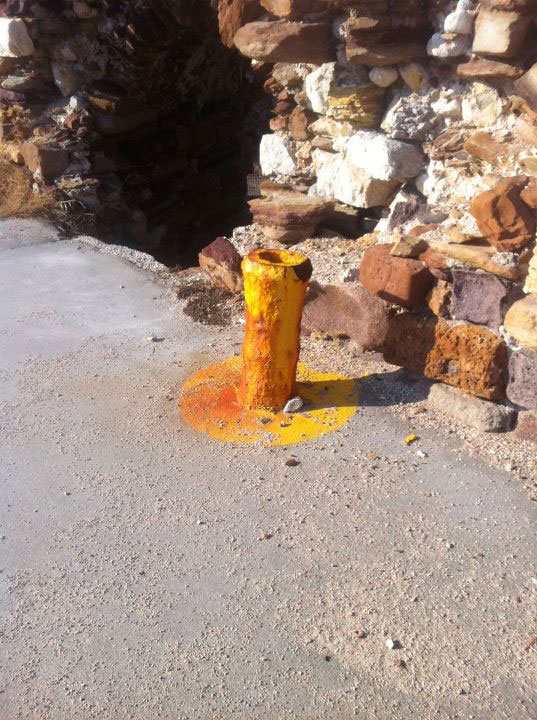 Το τσιμεντομένο κανόνι της Χίου.