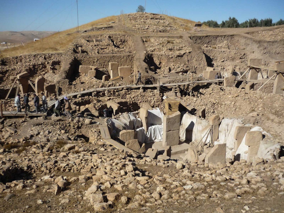Άποψη της ανασκαφής στο Γκεμπεκλί Τεπέ.