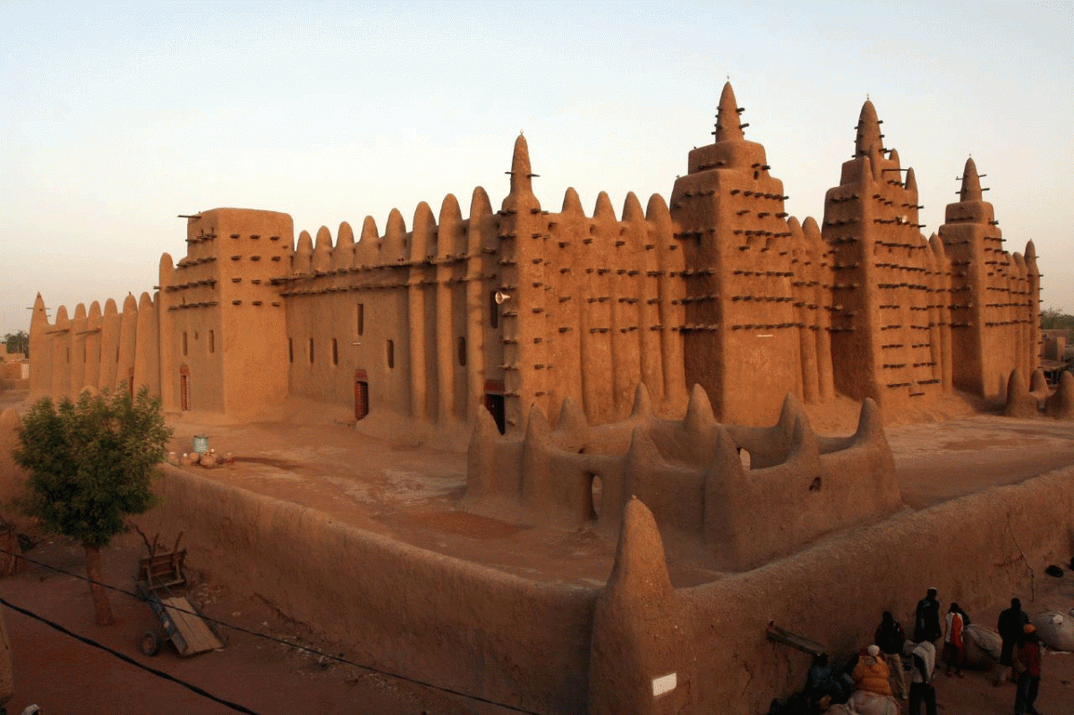 Το τζαμί Τζενέ στο Τιμπουκτού του Μάλι. 