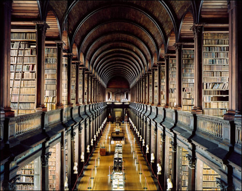 Η βιβλιοθήκη του Trinity College, Δουβλίνο, Ιρλανδία. 