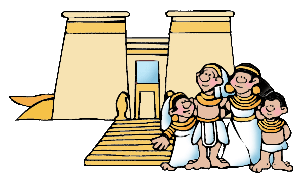 Τα παιδιά ταξιδεύουν στην αρχαία Αίγυπτο. 