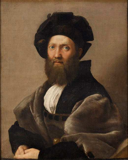 Πορτρέτο του Μπαλντάσαρε Καστιλιόνε, έργο του Ραφαήλ. Μουσείο του Λούβρου, Παρίσι.