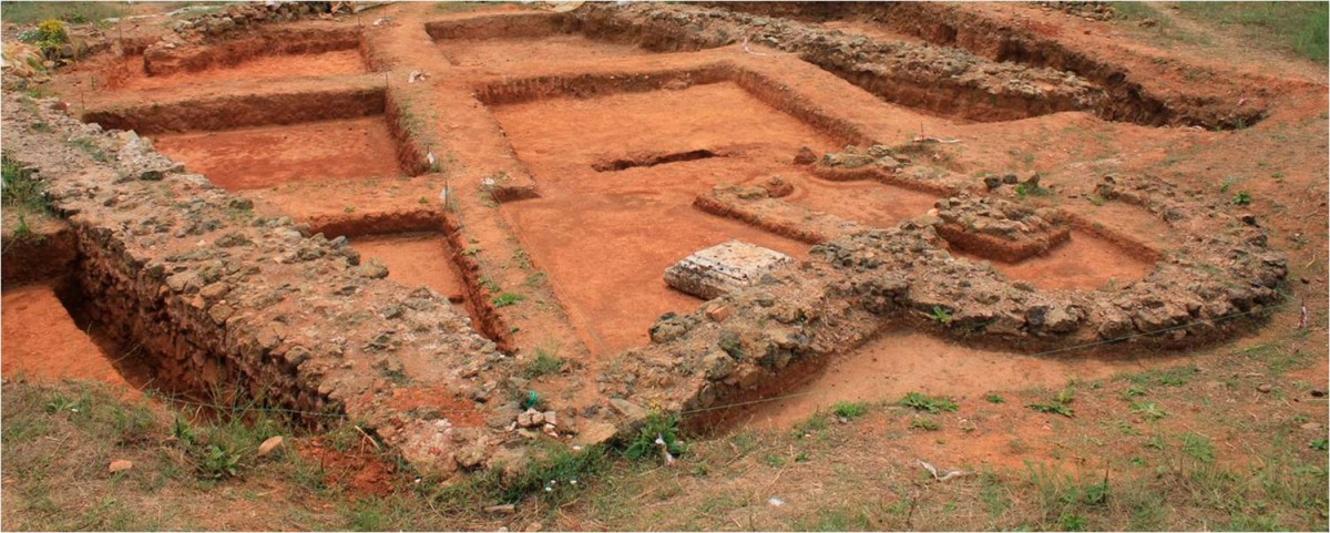 Άποψη της ανασκαφής στην Παραβέλα.