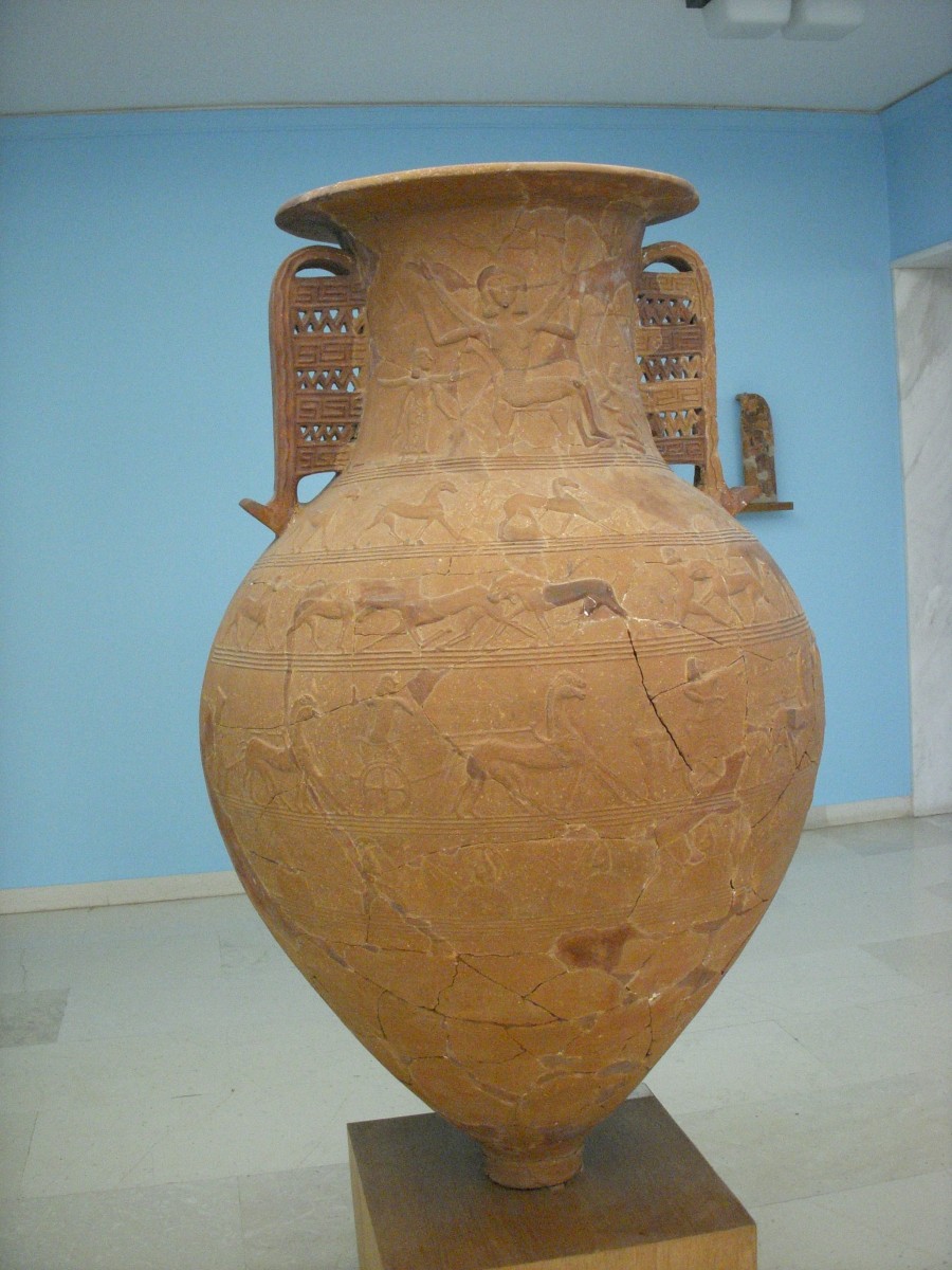 Ανάγλυφος πίθος από το Ιερό της Δήμητρας-Τήνος