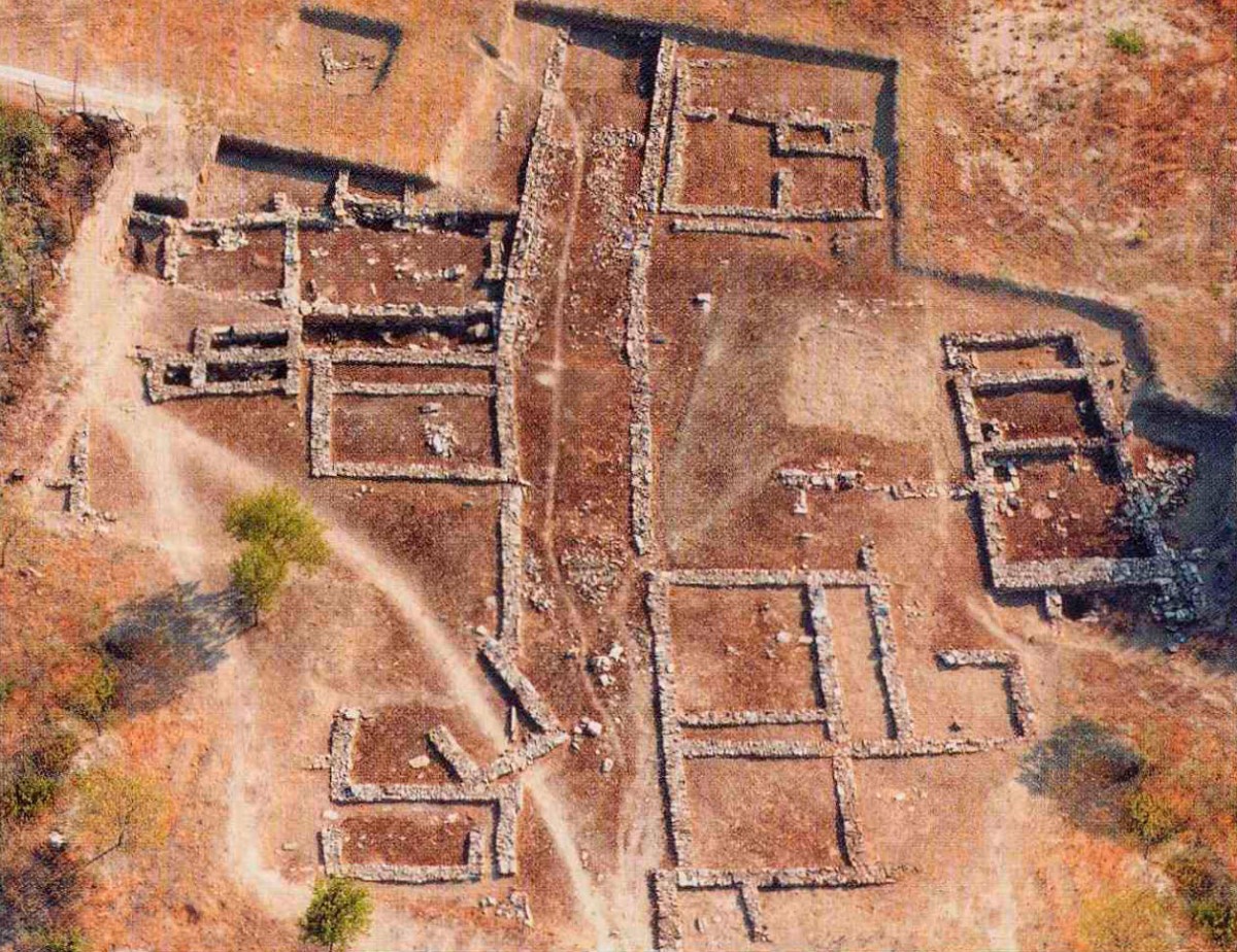 Άποψη του αρχαιολογικού χώρου του Διμηνίου.