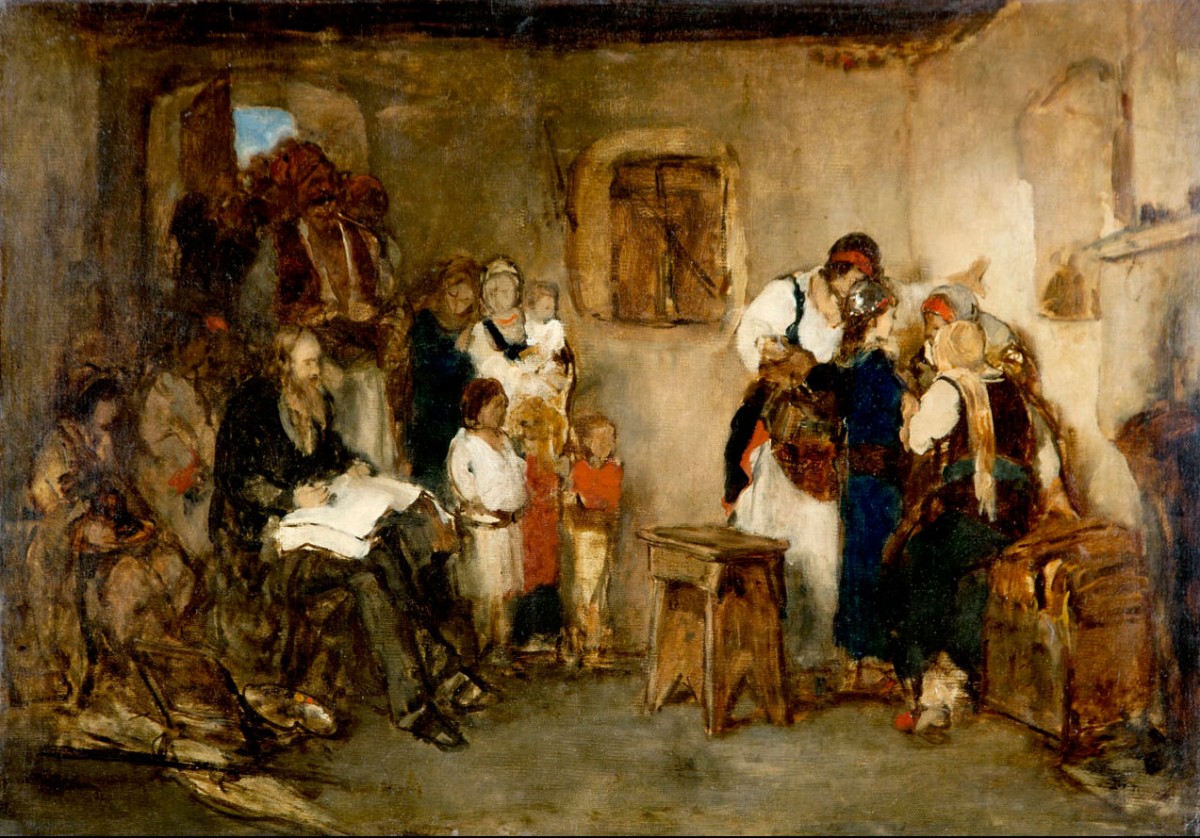 «Ο ζωγράφος στην Ανατολή», έργο του Νικόλαου Γύζη.