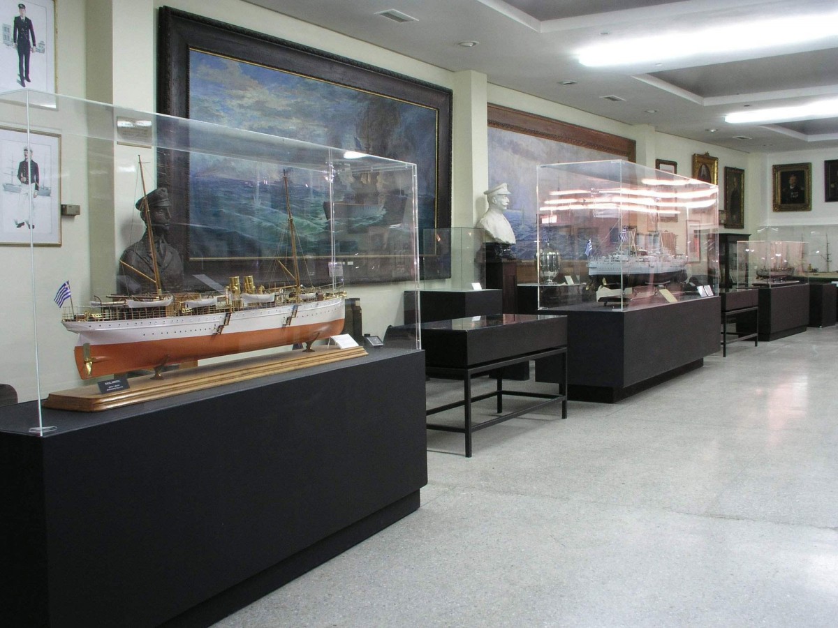 Άποψη της αίθουσας των Βαλκανικών Πολέμων, Ναυτικό Μουσείο της Ελλάδος