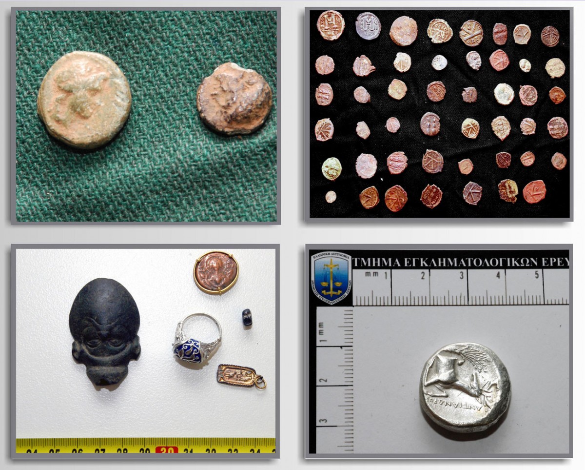 292 αρχαία αντικείμενα κατείχε παράνομα ένας 58χρονος στη Λάρισα.