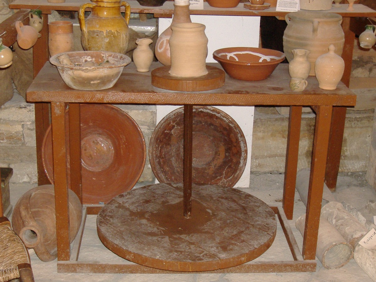 Τροχός του αγγειοπλάστη, Λαογραφικό Μουσείο Καλλιμασίας Χίου