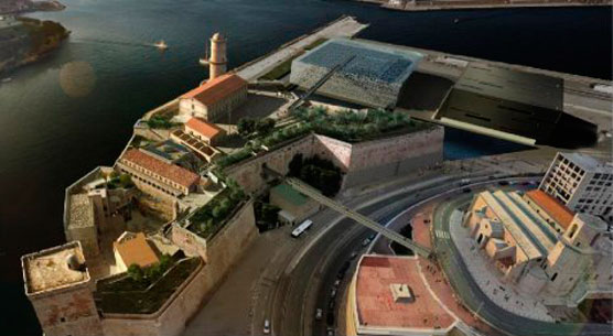 Άποψη του Μουσείου Πολιτισμών της Ευρώπης και της Μεσογείου (φωτ. MuCEM / Agence aps © golem).