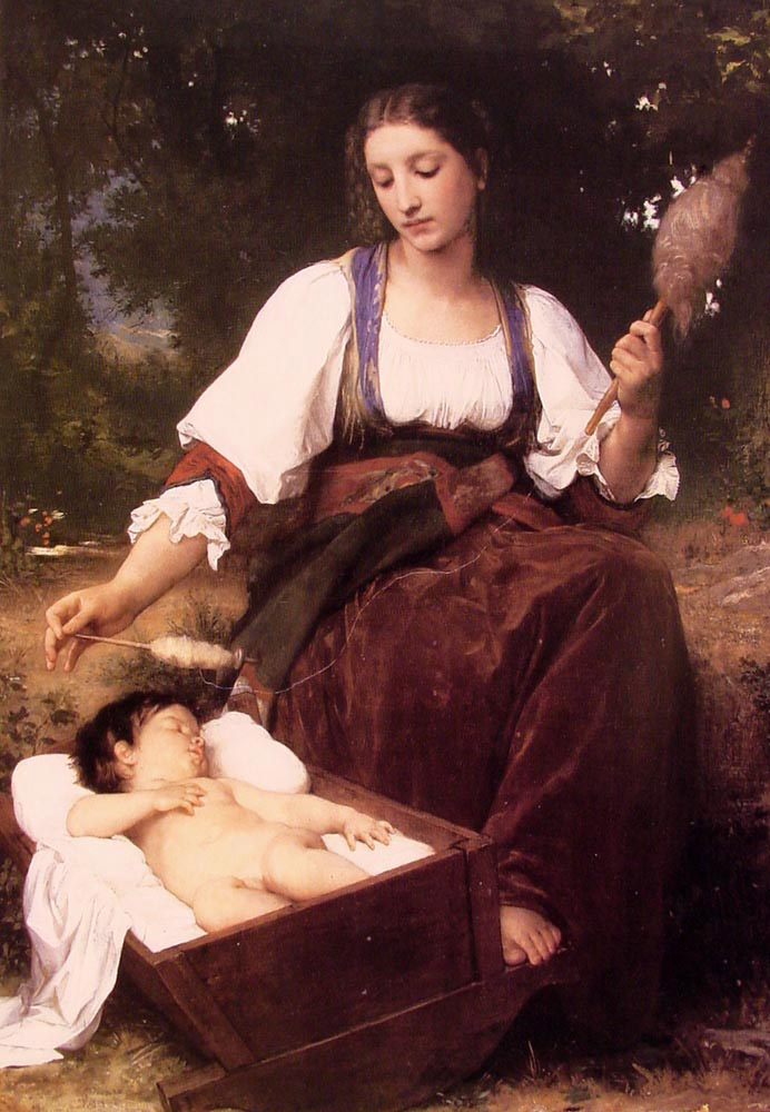 William Adolphe Bouguereau (1825-1905), Νανούρισμα (1875).