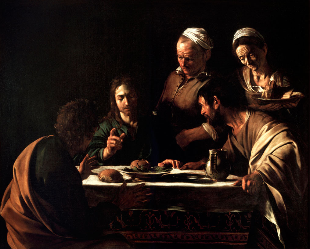 Καραβάτζιο, «Δείπνο στους Εμμαούς», 1605/1606. Πινακοθήκη Μπρέρα, Μιλάνο.