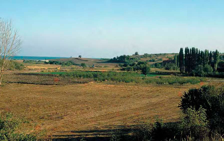 Γενική άποψη του χώρου της αρχαίας Μεθώνης.