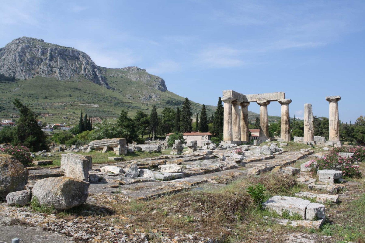 Ναός του Απόλλωνα, αρχαία Κόρινθος.