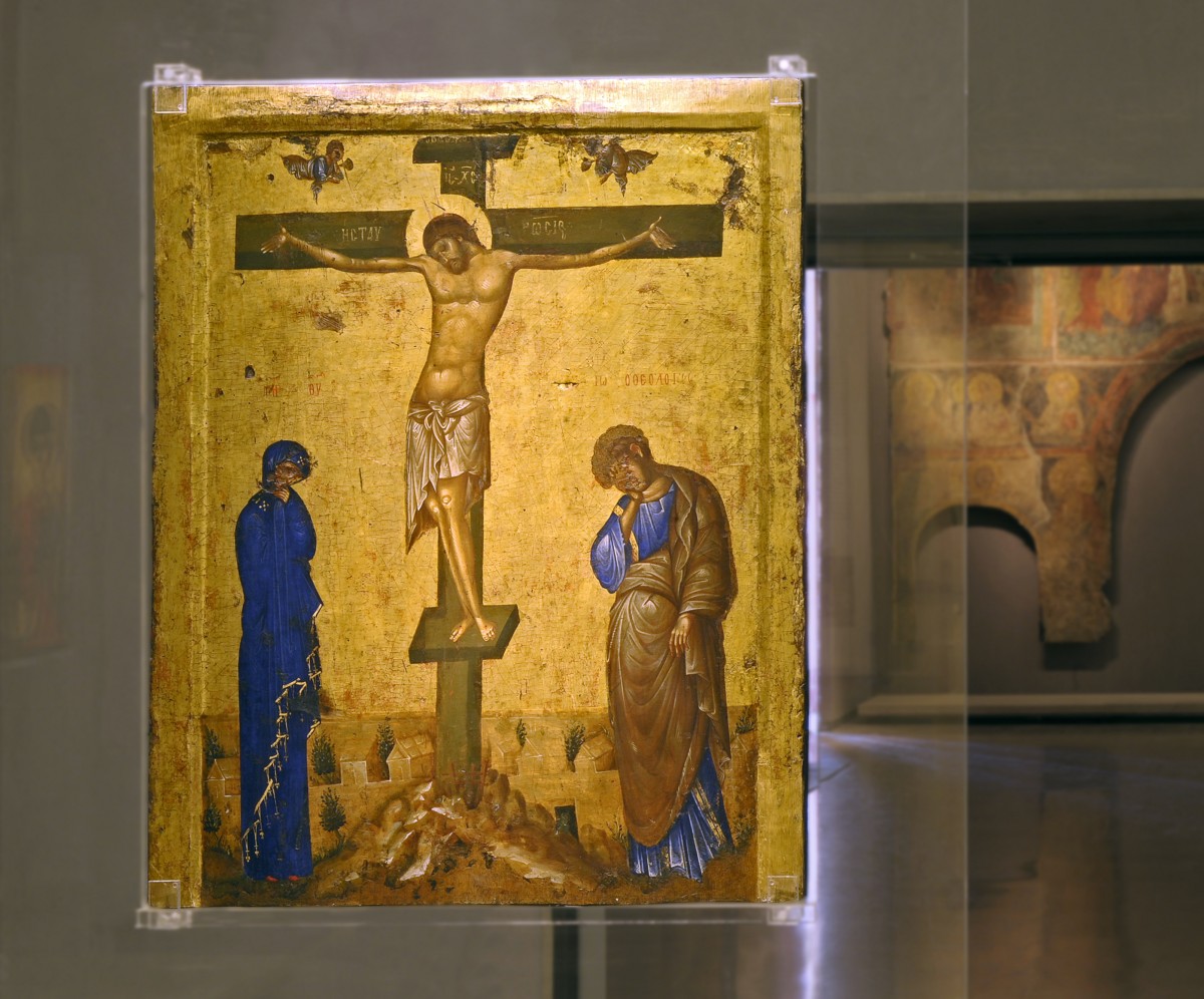 Αμφιπρόσωπη εικόνα του 14ου αι., Βυζαντινό και Χριστιανικό Μουσείο