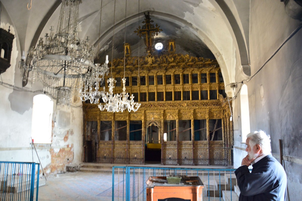 Άποψη του εσωτερικού της Μονής Αποστόλου Ανδρέα στην Καρπασία (φωτ.  ΑΠΕ-ΜΠΕ/Α. Βικέτος).