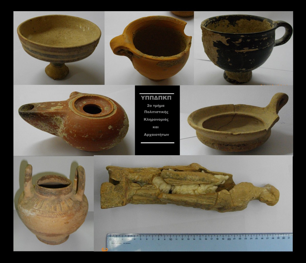 Σύλληψη 60χρονου για παράνομη κατοχή αρχαίων αντικειμένων (φωτ. Ελληνική Αστυνομία).