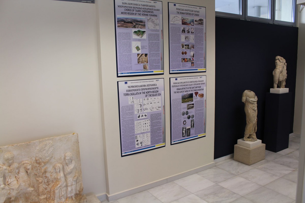 Άποψη της έκθεσης «Ρωμαϊκή Τέχνη και  Πολιτισμός - μια κοινή γλώσσα στην  Αρχαιότητα» στο Αρχαιολογικό Μουσείο Θεσσαλονίκης.