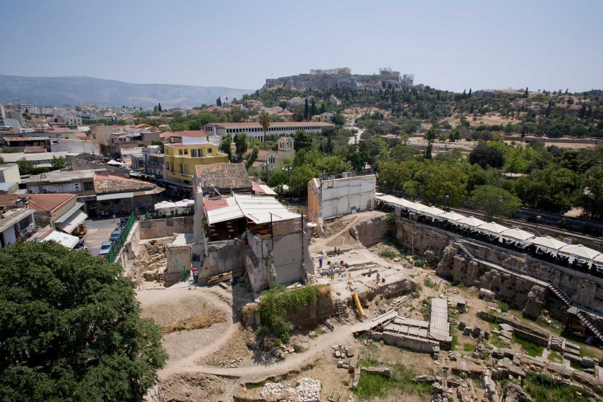 Άποψη της Αρχαίας Αγοράς της Αθήνας, όπου συνεχίζονται οι ανασκαφές της Αμερικανικής Σχολής Κλασικών Σπουδών στην Αθήνα (φωτ. ΑΠΕ-ΜΠΕ).