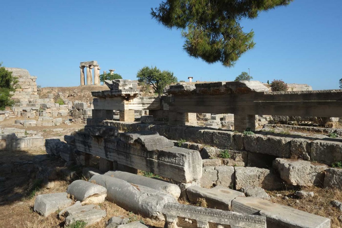 Άποψη του αρχαιολογικού χώρου της αρχαίας Κορίνθου (φωτ. ΑΠΕ-ΜΠΕ).