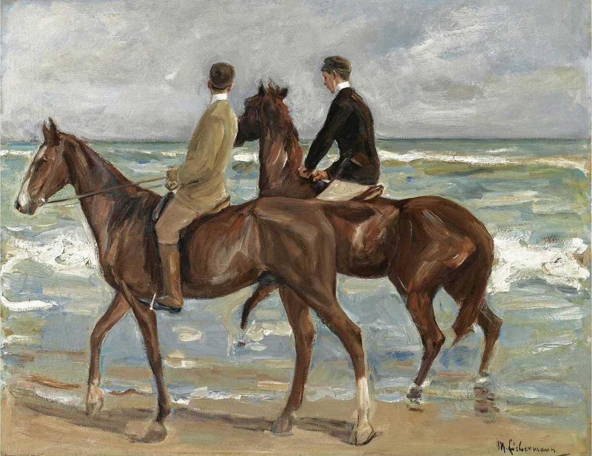 Οι «Δύο ιππείς στην παραλία», έργο του Μαξ Λίμπερμαν (φωτ. Wikipedia).