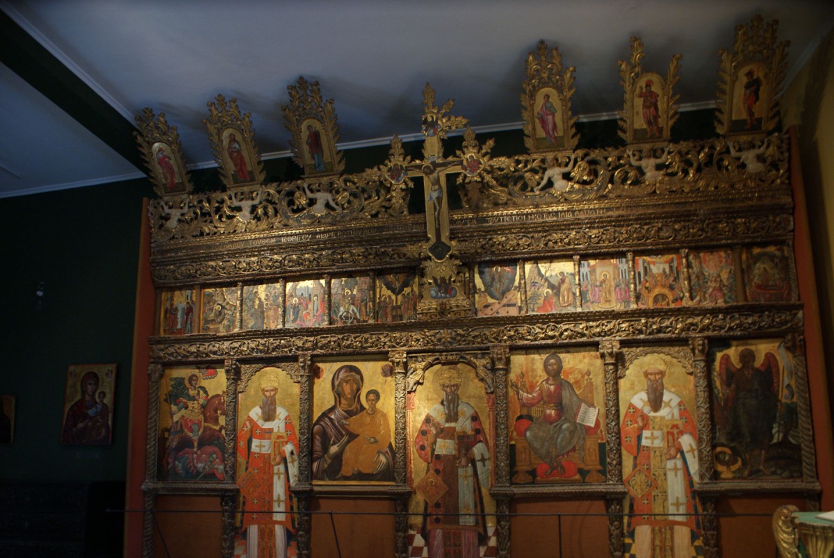 Το τέμπλο του ναού του Αγίου Δημητρίου Κόλλα. Βυζαντινό και Μεταβυζαντινό Μουσείο Ζακύνθου.