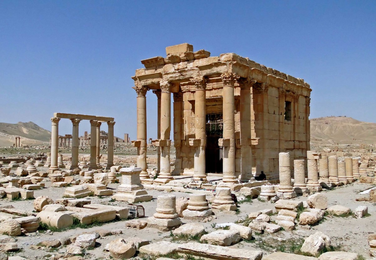 Ο ναός του Βάαλ-Δία στην Παλμύρα, πριν από την καταστροφή του. 