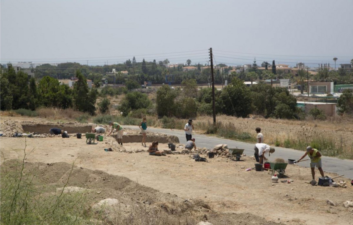 Οι ανασκαφές του 2015 στη θέση Χλώρακας-Παλλούρες (φωτ. Ian J. Cohn).