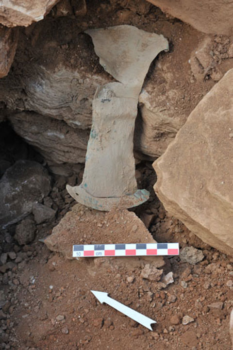 Άποψη της ανασκαφής στο συγκρότημα της Ζωμίνθου (φωτ. ΥΠΟΠΑΙΘ).