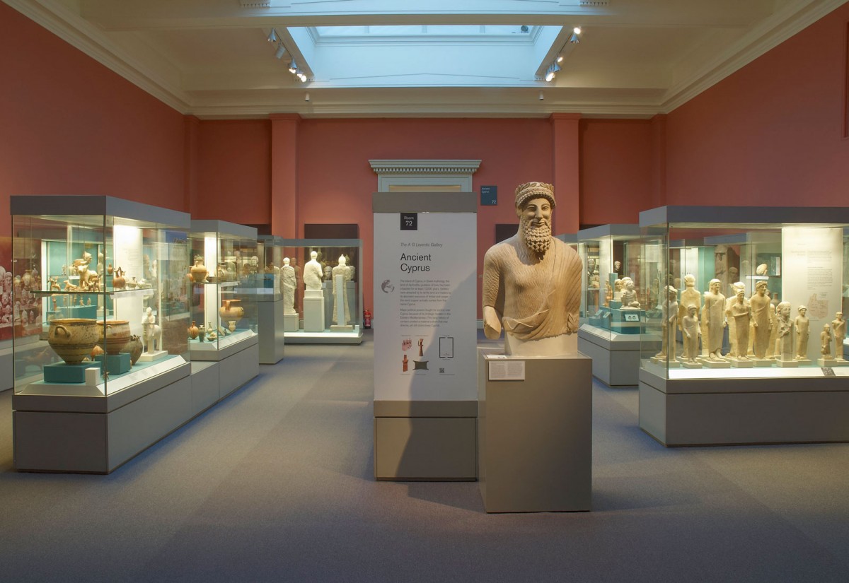 Κυπριακές αρχαιότητες στο Βρετανικό Μουσείο (φωτ. Ινστιτούτο Κύπρου).