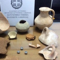 Σύλληψη για παράνομη κατοχή αρχαιοτήτων στη Λακωνία